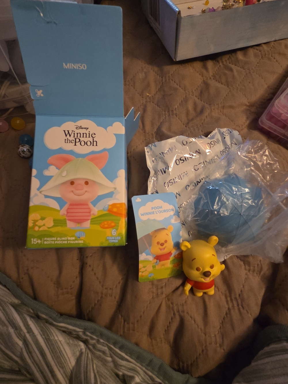 Disney Miniso Winnie the Pooh Yellow Collectible Figure